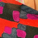 Ann Taylor Magenta Geometric V-Neck Faux Wrap Blouse Women's Size Large Photo 3