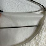 Love j Romantic White Lace Overlay Blouse Satin Ruched Hem Size Med Dressy Photo 5