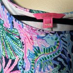 Lilly Pulitzer Elsa Top | High Tide Navy | Bringing Mermaid Back | Size Small Photo 2