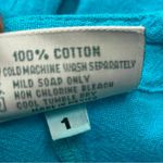 Oh my Gauze blue button long sleeve Top Lagenlook boho beach Size M Photo 5