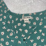 Billabong  green vneck button blouse Photo 1