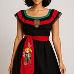 Spirit Halloween Día de los Muertos Dress Skull Costume Mexican Festival Style Photo 0