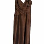 Belsoie Custom Gown Chocolate Brown Mother of the Bride Size 8 Photo 0