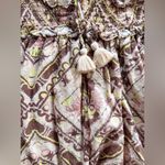 Cleobella Stella Midi Dress in Geo Print Brown Neutral Ruffle Size Small Photo 5