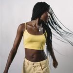 Urban Outfitters Nadia Cropped Cami NWT Size S - Light Yellow Photo 1