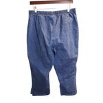 Faded Glory #783  Stretch Women's Large Pull On Denim Capri Pants Photo 2