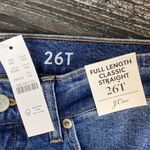 J.Crew Blue Classic Straight High Rise Jeans 26 NEW Photo 4