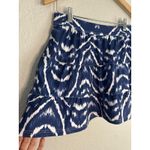 Tehama Athletic Tiered Mini Skirt Ikat Preppy Athletic Athleisure Golf Sporty Blue Photo 1