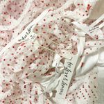 For Love & Lemons NWT NEW Giada Sheer Polka Dot Maxi Dress Size Medium M Photo 2
