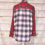 American Eagle Outfitters Red and White Plaid Flannel Size XS Photo 4