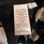 Loft  Navy Large Floral Ruffle Sleeve Dress Size Small Photo 3