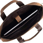Leather briefcase 18 Inch Laptop Messenger Bags for Men and Women Best Office School College briefcase Satchel Bag Photo 3
