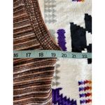 Candie's Brown/Orange Open Cardigan Sleeveless Size XL Shawl Neckline Soft Photo 5