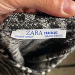 ZARA  Trafaluc Womens Black White Plaid Jacquard Check‎ Shift Dress Size Medium Photo 3