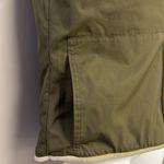 Nike Reversible Olive Tan Two Fabric Mock Neck Two Way Full Zip Up Vest- Small Photo 6