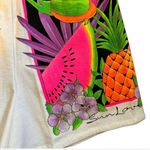 Vintage 90s Sun Lover Neon Fruit Salad Shorts Tropical Colorful Athletic size M Multiple Size M Photo 1