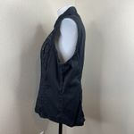 Harley Davidson  Full Zip Vest Sleeveless Shirt Black Sz 1W Women’s Collar Top Photo 4