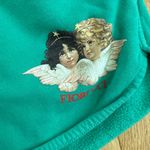Fiorucci  Sweat Shorts Angel Cherub Size M Green Photo 1