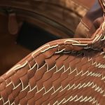 Deux Lux  NWT Brown Bond Hobo Bag in Honey Woven Faux Leather Shoulder Purse Photo 6