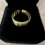 Gorgeous Ladies Golden Faux Gemstone Adjustable Statement Ring Size 7 Photo 1
