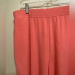 Cuddl Duds Womens Lounge Pajama Pants L Large Solid Coral Salmon wide leg Photo 1