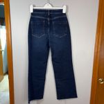 Pilcro  Anthropologie the Annie high rise straight‎ leg jeans raw hem denim blue Photo 8