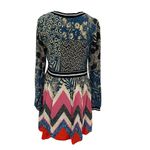 Anthropologie  Maeve Colorful Mixed Chevron Print Dress Pockets size 10 Petite Photo 6