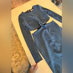 Bec & Bridge Navy Blue Dress Long Sleeve Tie front size 8 Photo 1