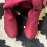 Nature Breeze  Burgundy Over-the-Knee Boots Photo 10