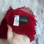 Frederick's of Hollywood Vintage Showgirl Sheer Red Pleated Satin Bust Tank/Lingerie Photo 1