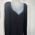 Halogen  Black Ribbed Long Sleeve Sweater Size XL NWT Photo 3