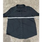 Banana Republic  women button up black shirt blouse size M Photo 3