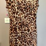 Rafaella  Leopard Print dress in Brown and Cream size large NWT Photo 3