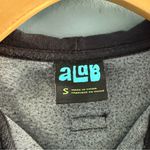 A.LAB Britney Velour Black Crop Zip Hoodie Photo 2