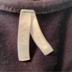 Max Rave black sleeveless dress front zip lace attached skirt size med Photo 7