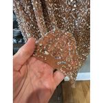 retrofete Dionne Sequin Mini Dress Silver Nude Womens Size XL Tan Photo 10