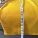 Women’s Yellow Midi Dress Mock Neck Plaid Long Sleeves and Bow Detail Size 2XL Photo 13