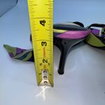 Nine West  Womens 6.5 Fabric Multi Color Print Heeled Pumps Scarf Wrap Sexy Party Photo 4