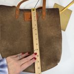 Rogue Industrie Leather Tote Bag Full Grain Heavy Purse Brown Open Top Distress Photo 10