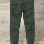 Alo Yoga Jungle Green Moto Gym Workout Leggings Small Photo 2