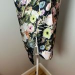 Adam Lippes  Putnam Art To Wear Top Black Floral Sleeveless Wrap Blouse Size 0 Photo 4