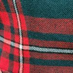 Vintage Vogue Couturier Design 60s red green plaid wool blazer size 8 Photo 1