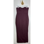 House Of CB  Lucia Strapless Corset Maxi Dress in Grape Size Large+ (X-Large) Photo 4