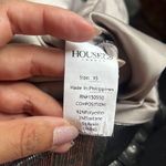 House Of CB London Alvona Silver Metallic Mini Dress Photo 8