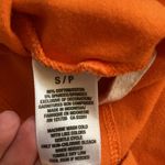 Aeropostale Y2K Orange Stretch Polo Short Sleeve Button Down Blouse Solid Small Photo 8