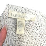 Eileen Fisher  Mixed Knit Tunic Sweater Top Bone‎ Gray Cream Size Small Photo 8