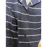 Talbots Women's 10P Navy & White Striped Sleeveless Dress w/ Red Belt Photo 3