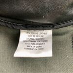 Milly  NY Genuine Black Stretch Leather Pants 8 zippers at hem moto style Photo 11