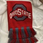 Ohio State Scarf with school colors of red and gray Photo 2