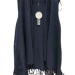 Navy Blue Knit Vest Sleeveless Cardigan Large NWT Photo 7